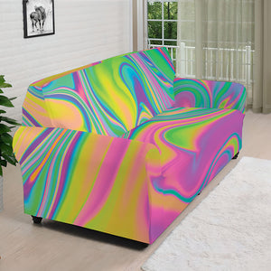 Psychedelic Soap Bubble Print Sofa Cover