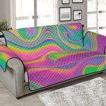 Psychedelic Soap Bubble Print Sofa Protector