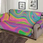 Psychedelic Soap Bubble Print Sofa Protector