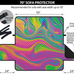 Psychedelic Soap Bubble Print Sofa Protector