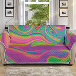 Psychedelic Soap Bubble Print Sofa Protector