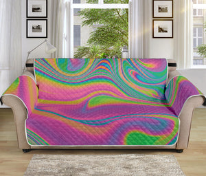 Psychedelic Soap Bubble Print Sofa Protector