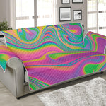 Psychedelic Soap Bubble Print Sofa Protector