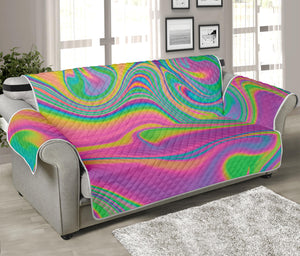 Psychedelic Soap Bubble Print Sofa Protector