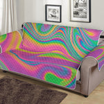 Psychedelic Soap Bubble Print Sofa Protector