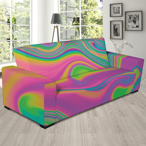 Psychedelic Soap Bubble Print Sofa Slipcover