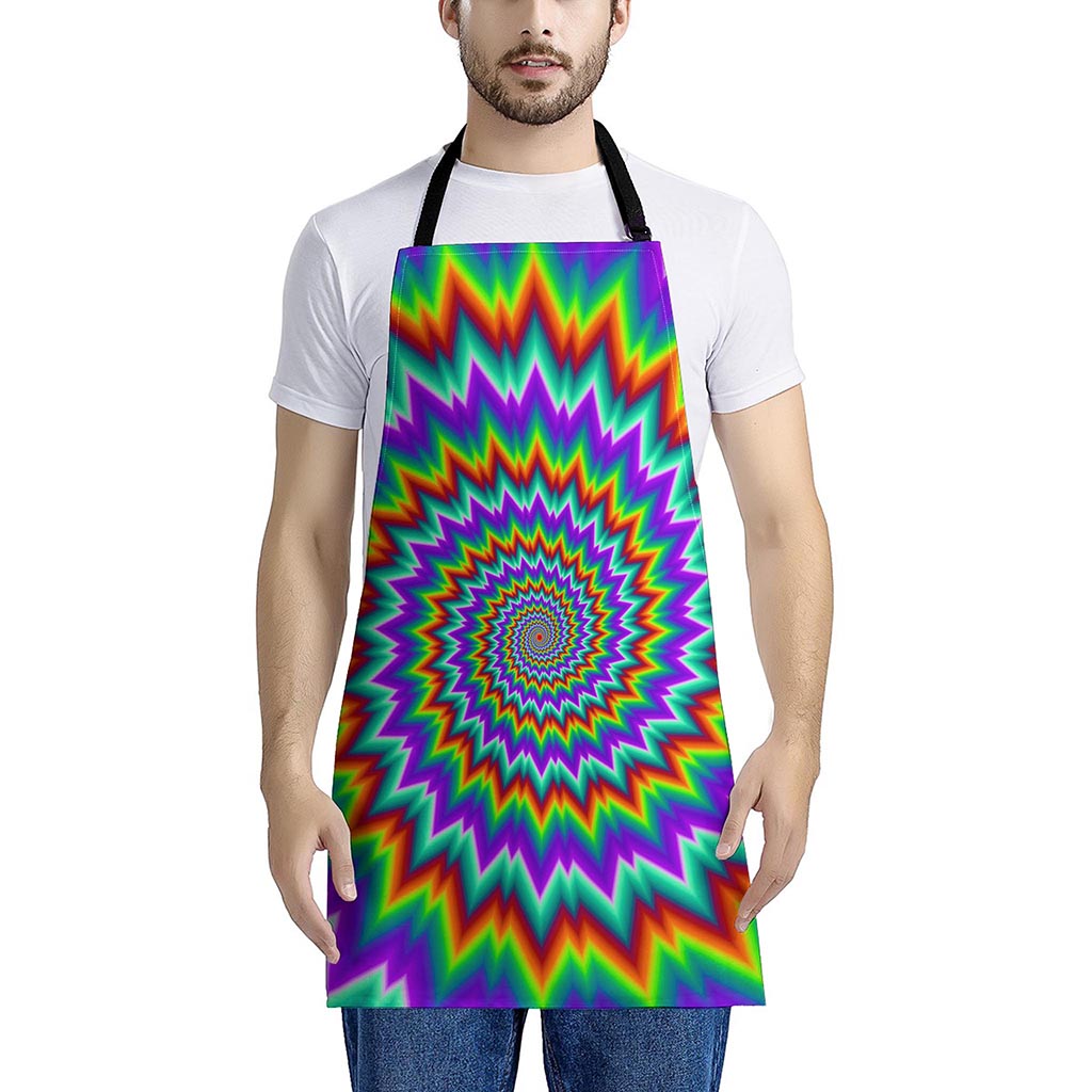 Psychedelic Spiral Optical Illusion Apron