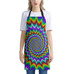 Psychedelic Spiral Optical Illusion Apron