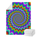Psychedelic Spiral Optical Illusion Blanket