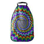 Psychedelic Spiral Optical Illusion Car Seat Organizers