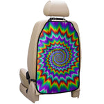 Psychedelic Spiral Optical Illusion Car Seat Organizers