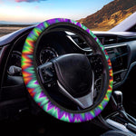 Psychedelic Spiral Optical Illusion Car Steering Wheel Cover
