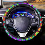 Psychedelic Spiral Optical Illusion Car Steering Wheel Cover