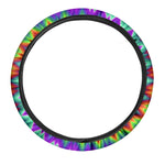Psychedelic Spiral Optical Illusion Car Steering Wheel Cover