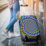 Psychedelic Spiral Optical Illusion Luggage Cover GearFrost