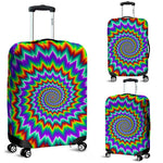 Psychedelic Spiral Optical Illusion Luggage Cover GearFrost