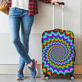 Psychedelic Spiral Optical Illusion Luggage Cover