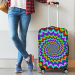 Psychedelic Spiral Optical Illusion Luggage Cover GearFrost