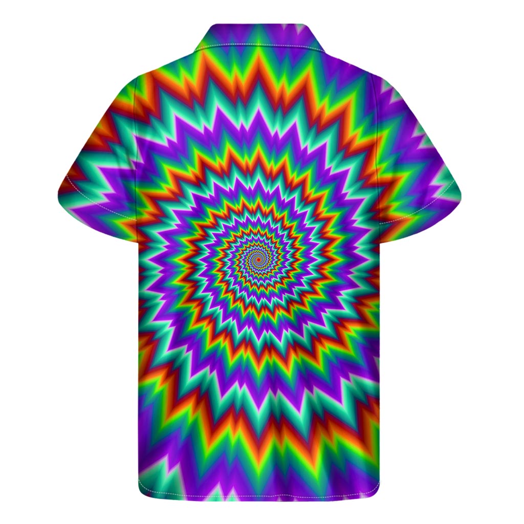 Psychedelic Spiral Optical Illusion Men's Short Sleeve Shirt