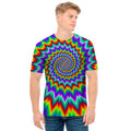 Psychedelic Spiral Optical Illusion Men's T-Shirt