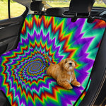 Psychedelic Spiral Optical Illusion Pet Car Back Seat Cover