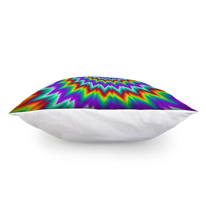 Psychedelic Spiral Optical Illusion Pillow Cover