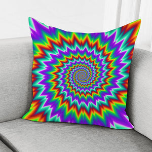 Psychedelic Spiral Optical Illusion Pillow Cover