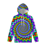 Psychedelic Spiral Optical Illusion Pullover Hoodie