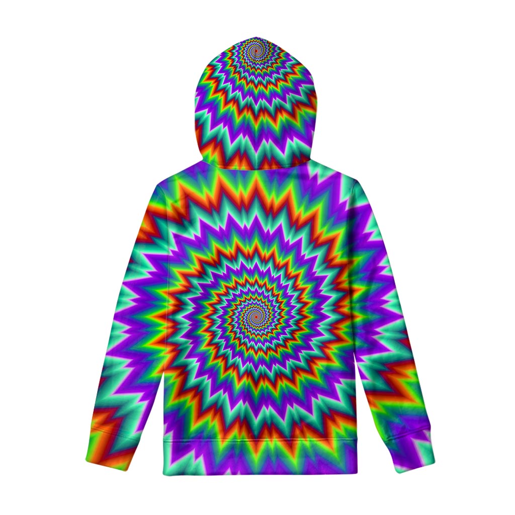 Psychedelic Spiral Optical Illusion Pullover Hoodie