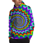 Psychedelic Spiral Optical Illusion Pullover Hoodie