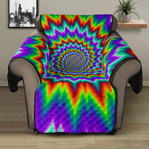 Psychedelic Spiral Optical Illusion Recliner Protector