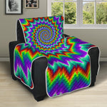 Psychedelic Spiral Optical Illusion Recliner Protector