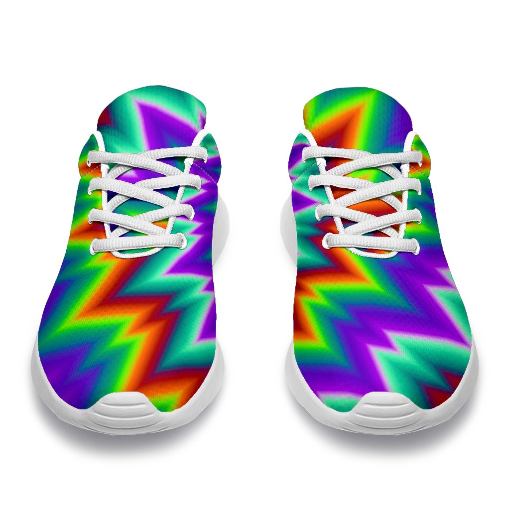 Psychedelic Spiral Optical Illusion Sport Shoes GearFrost