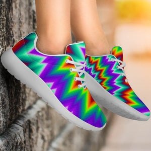 Psychedelic Spiral Optical Illusion Sport Shoes GearFrost