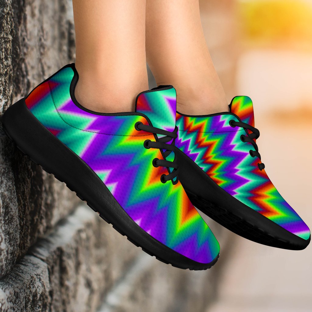 Psychedelic Spiral Optical Illusion Sport Shoes GearFrost