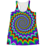 Psychedelic Spiral Optical Illusion Women's Racerback Tank Top