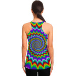 Psychedelic Spiral Optical Illusion Women's Racerback Tank Top