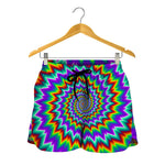 Psychedelic Spiral Optical Illusion Women's Shorts