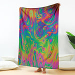 Psychedelic Surface Print Blanket