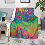 Psychedelic Surface Print Blanket