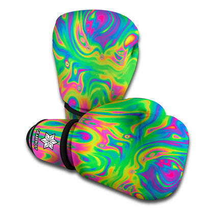 Psychedelic Surface Print Boxing Gloves