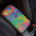 Psychedelic Surface Print Car Center Console Cover