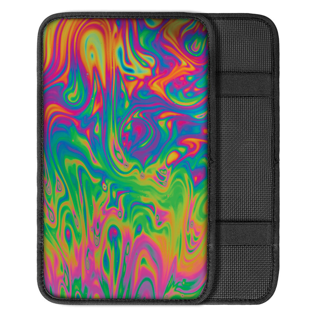 Psychedelic Surface Print Car Center Console Cover