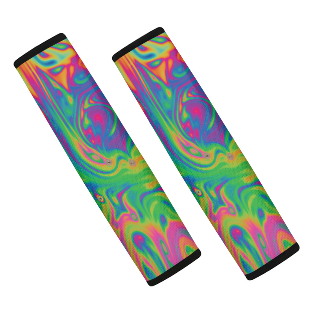 Psychedelic Surface Print Car Seat Belt Covers