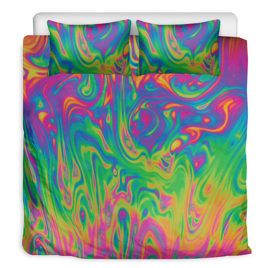Psychedelic Surface Print Duvet Cover Bedding Set
