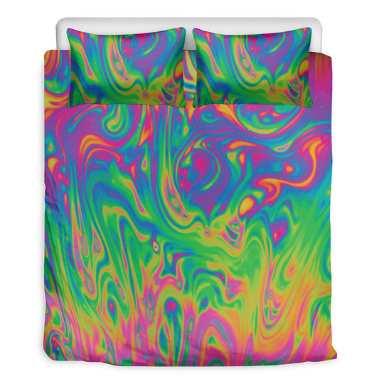 Psychedelic Surface Print Duvet Cover Bedding Set
