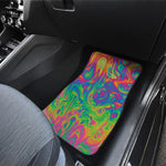 Psychedelic Surface Print Front and Back Car Floor Mats