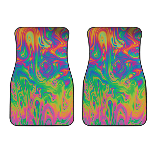 Psychedelic Surface Print Front Car Floor Mats