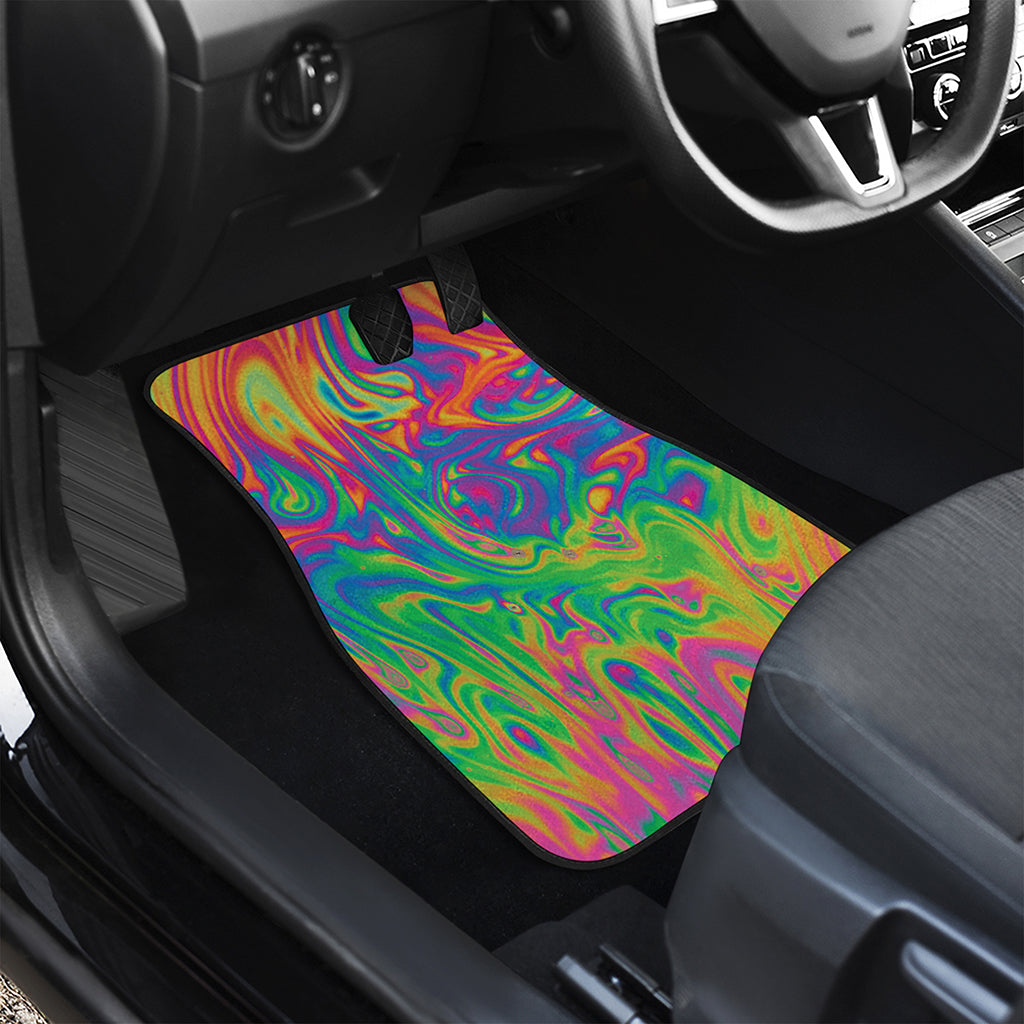 Psychedelic Surface Print Front Car Floor Mats