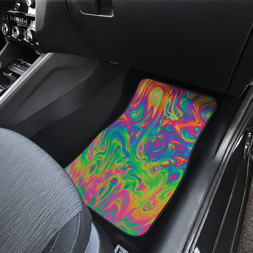 Psychedelic Surface Print Front Car Floor Mats